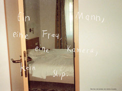 Brigit Brenner, One man, one woman, one camera, no panty, 2011